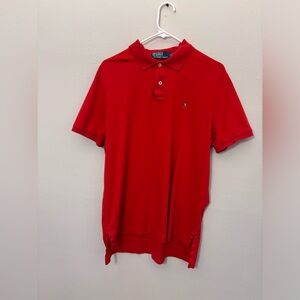 Polo Ralph Lauren red short sleeve polo, large